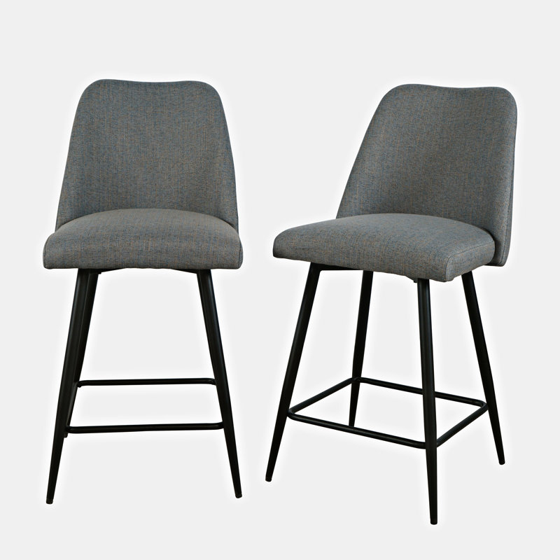 Tabouret de comptoir 25 po Caistance, Bleu