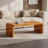 Jaxom 48" Handcrafted Burl Solid Wood Coffee Table - Elegant Sleek Curved Design-637453553