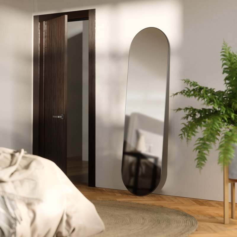 HUBBA PILL MIRROR 157x45 TITANIUM, Titanium, 157 cm H x 45 cm W