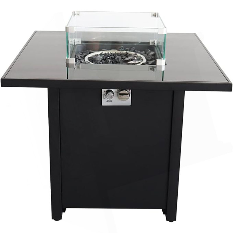 Outdoor Fire Pit For Outdoor Home Garden Backyard Fireplace (30 Inch Steel Black Color), Black