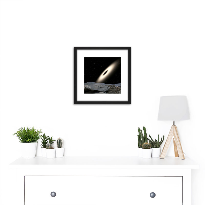 Space NASA Binary Red Dwarf Stars Illustration - Single Picture Frame Print