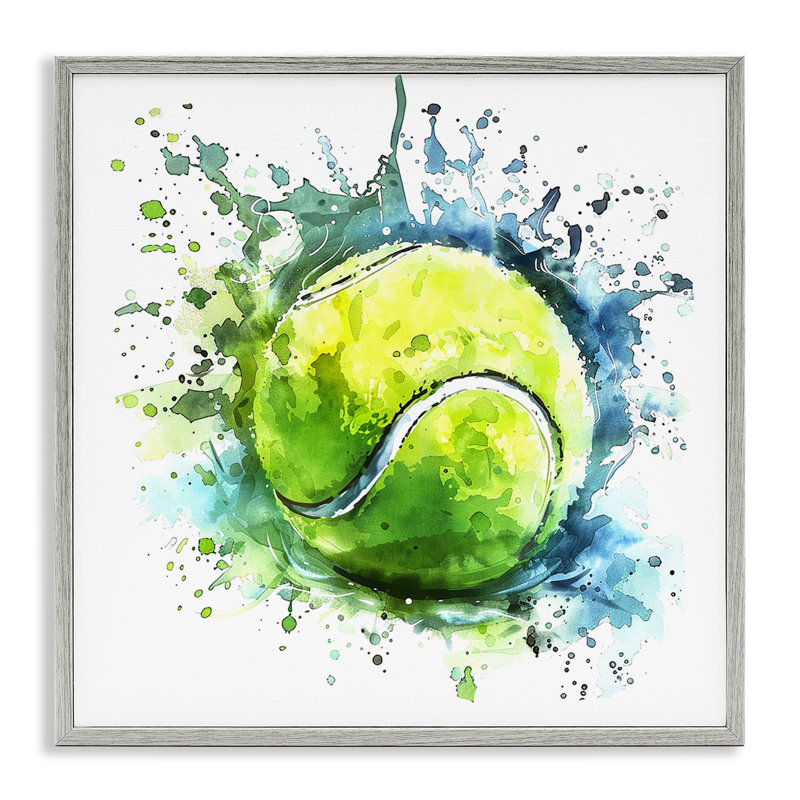  Balle de tennis, giclée lumineuse, art giclée par LSR Design Studio, H 24 po x l 24 po, Estampe numérique Farmhouse
