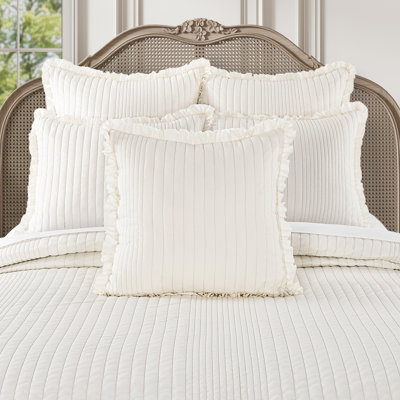 SONGBIRD - QUILT QUILTED BOUDOIR DECORATIVE THROW PILLOW