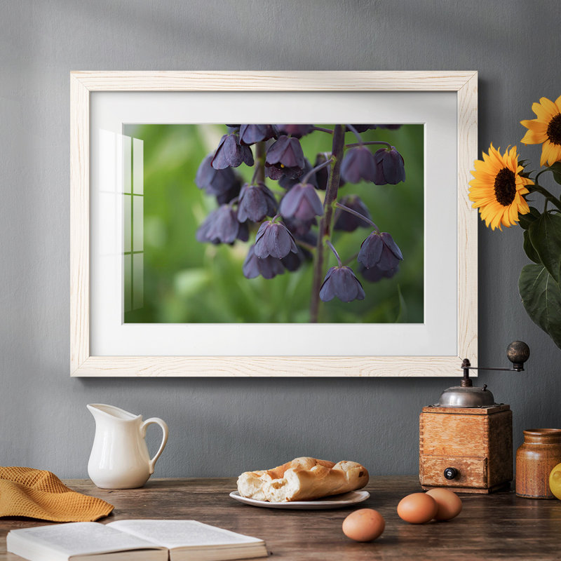 Aubergine, H 22 po x l 32 po x P 1,5 po, Cadre blanc