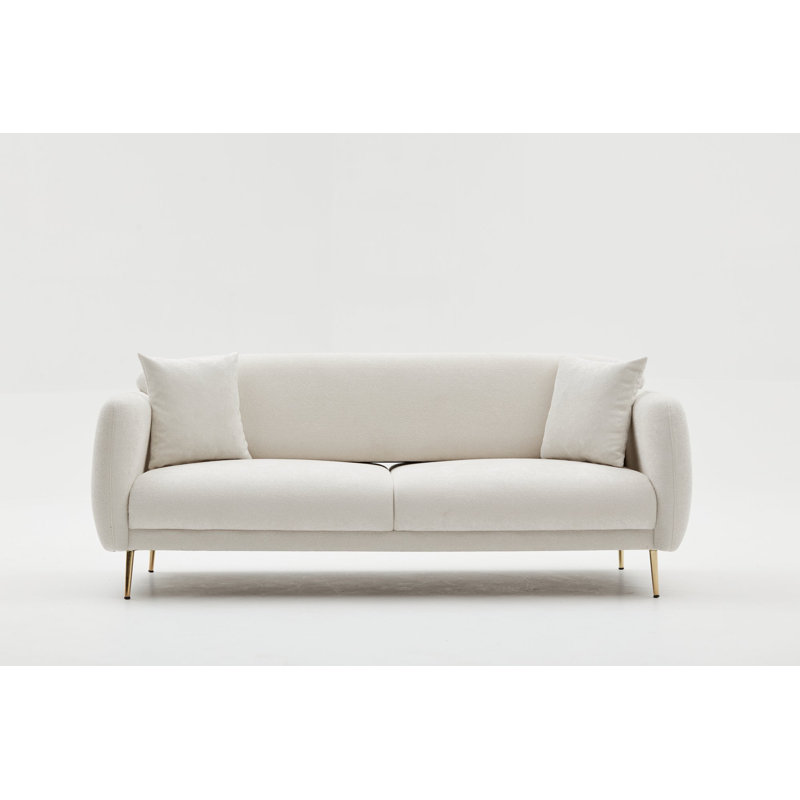 Darron 4 Seater Sleeper, Cream Gold