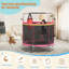 Trampoline multifonctionnel pour enfants | Transat intérieur 60 "| Cadre en acier haute résistance | Capacité de 500 lb | Trampoline de sécurité avec hamac, panier de basketball et sac de boxe RoseRed & Black-120339090