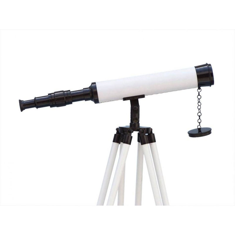 Télescope Funon Harbor Master, Bronze/ cuir blanc