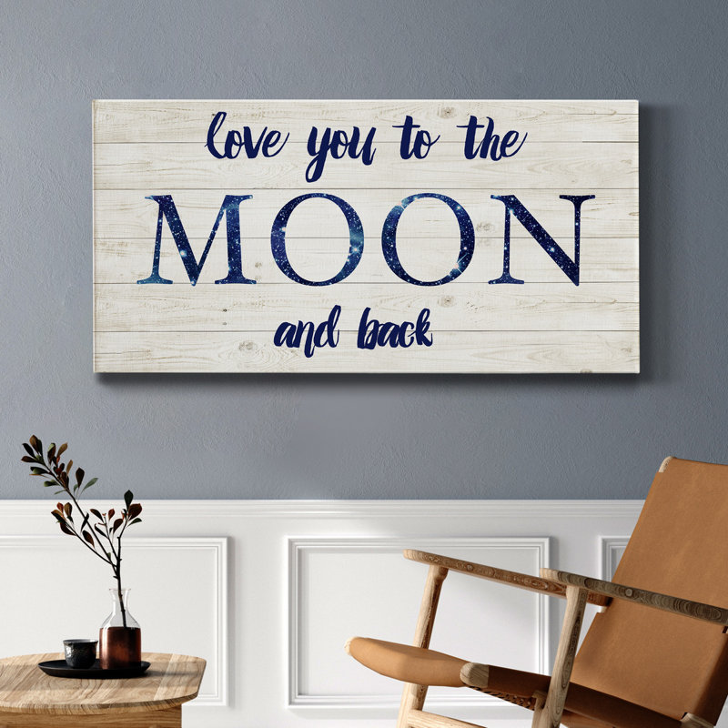 Lune et dos - reproduction sur toile tendue, H 24 po x l 12 po x P 1 po