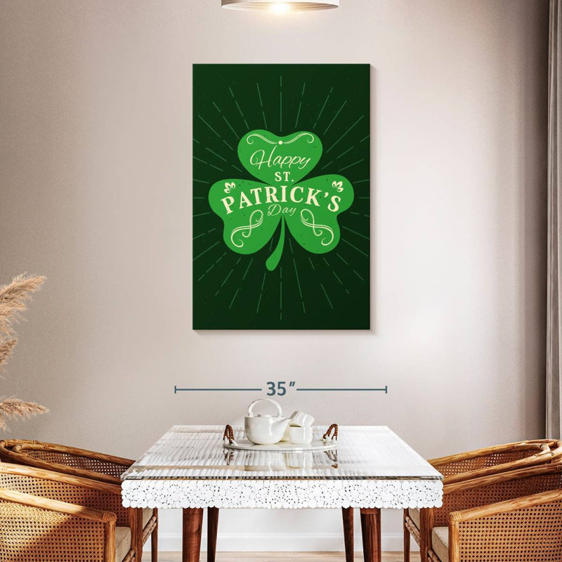 Lelend Happy St. Patrick's Day, H 45 po x l 30 po