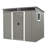 Outdoor Metal Storage Shed with Window and Transparent plate-116540400-119732995