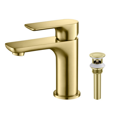 Tender Single-Hole Single-handle Bathroom Faucet with Drain Assembly