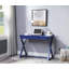 Bureau d'écriture au fini crépuscule Nalo avec plateau de table spacieux et base en X durable, parfait pour les espaces de travail modernes.