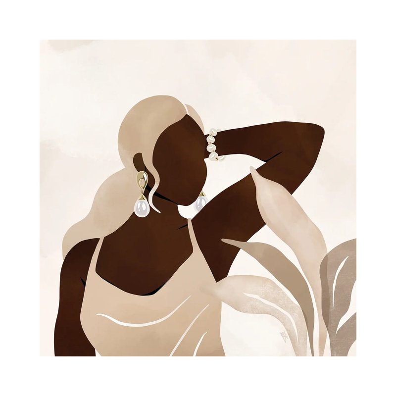 Jasmine by Bria Nicole - Print on Canvas, 30.48 cm H x 30.48 cm W, Wrapped Canvas