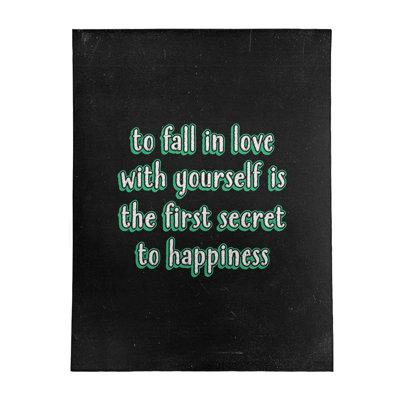 Quotes Chenille Indoor Rug