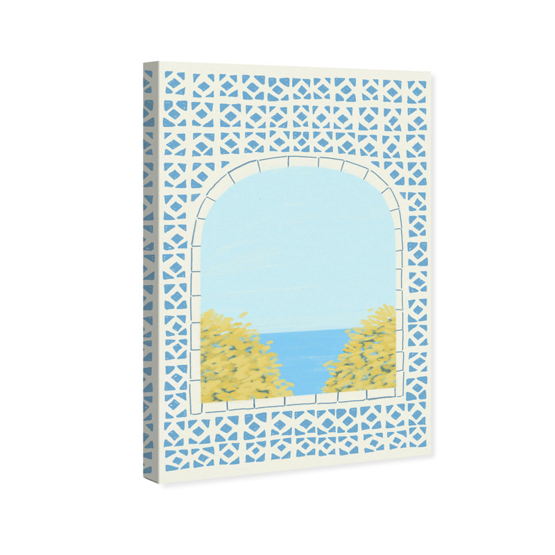 Mediterranean Window II Print by Oliver Gal, 15"H x 10"W, Gallery Wrapped