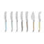 French Home Laguiole Mother 7 Piece Cheese Knife And Spreader Set