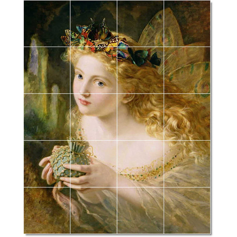Carreau de peinture murale 32 po x 40 po 8 po x 8 po, Peinture pour enfants Sophie Anderson W22025