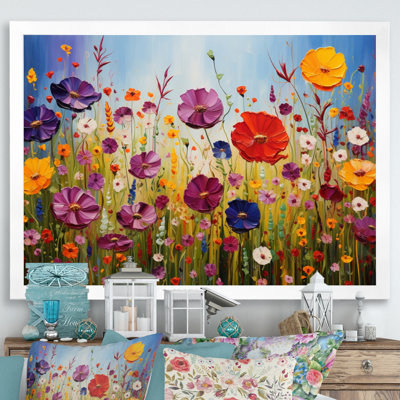 " Abstract Wildflowers Chromatic Meadows II "