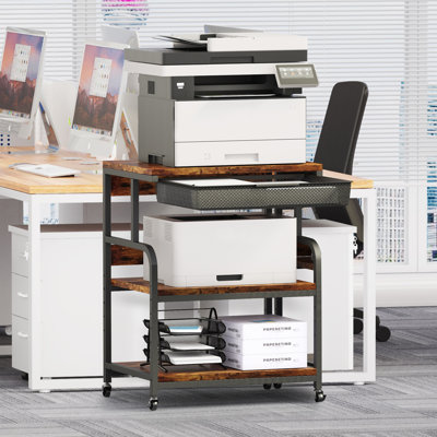 32.5'' H x 23.2'' W Printer Stand with Wheels
