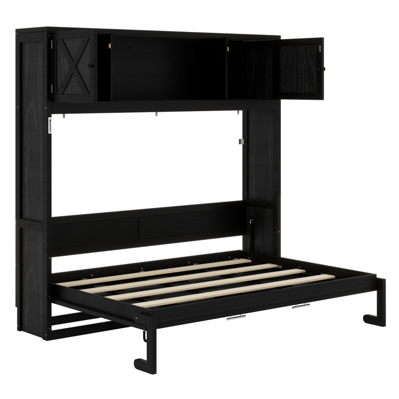Murphy Bed With Storage Cabinets