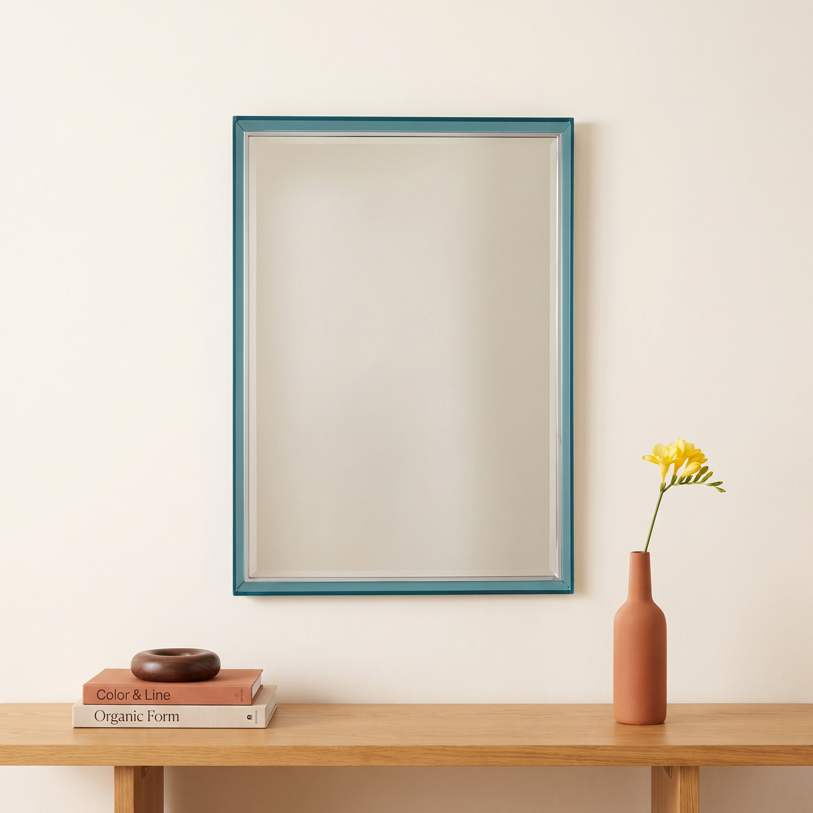 Only Me Wall Mirror, 27.56" x 19.69", Azure