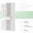 2pcs Tall Bathroom Storage Cabinet,white