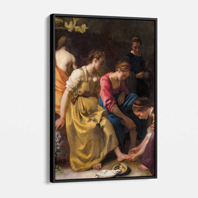 «Bethiana Brown Diana and Her Companions» par Johannes Vermeer - reproduction sur toile
