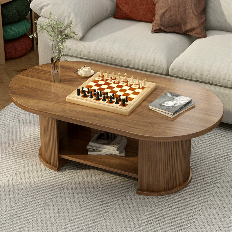 Oval Fluted Coffee Table
