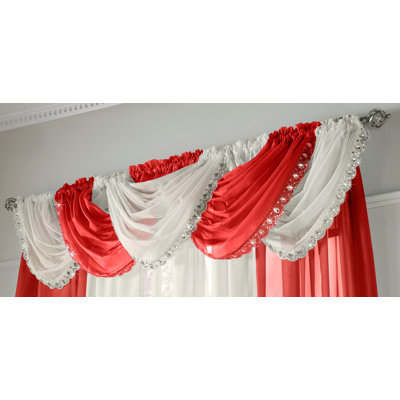Axton Solid Colour Swag Window Valance