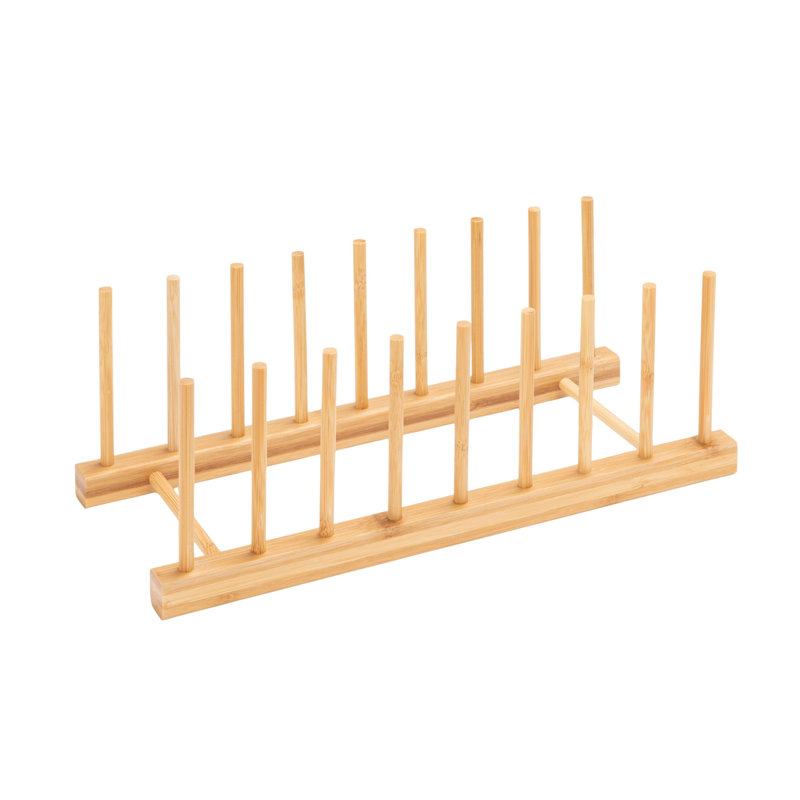 Bamboo Display Rack With 8 Sections