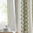 50x84"Room Darkening Cotton Curtain Panel with Chenille Stripe, Back Tab & Rod Pocket-1888330667