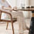 Nut-brown Round Solid Wood Dining table-1452377830
