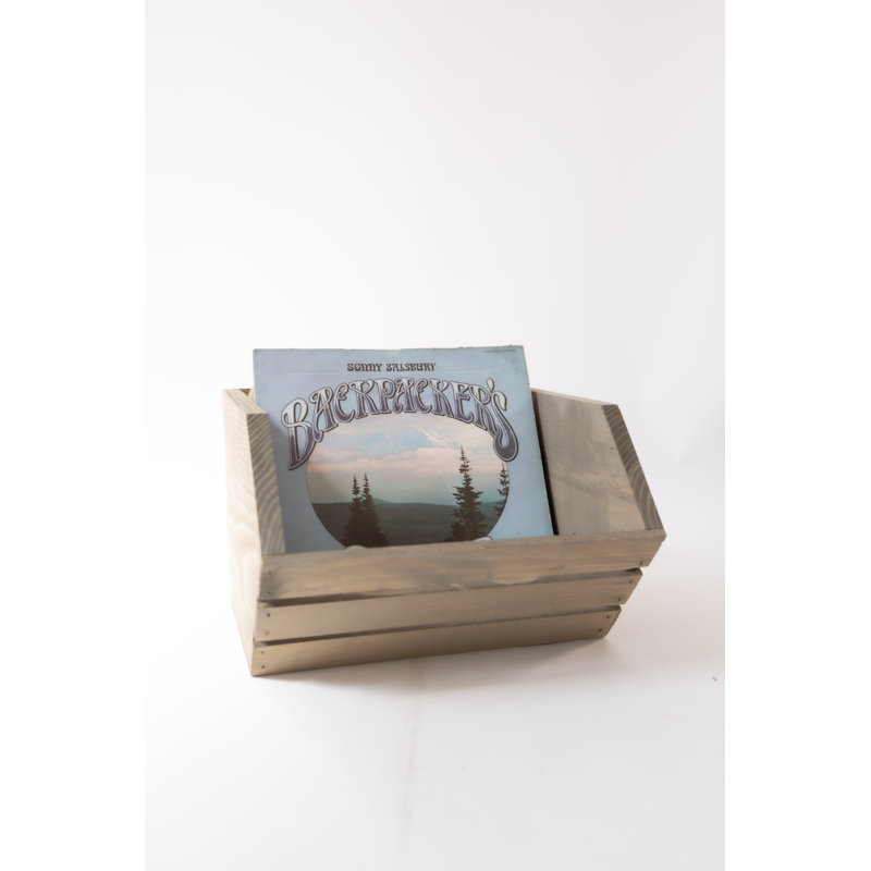 Caisse en bois massif, Teinture rustique