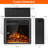 Aathyn 19.67'' W Black Electric Fireplace Insert