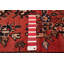 Tapis rouge Cleves 3 pi 1 po x 9 pi 5 po
