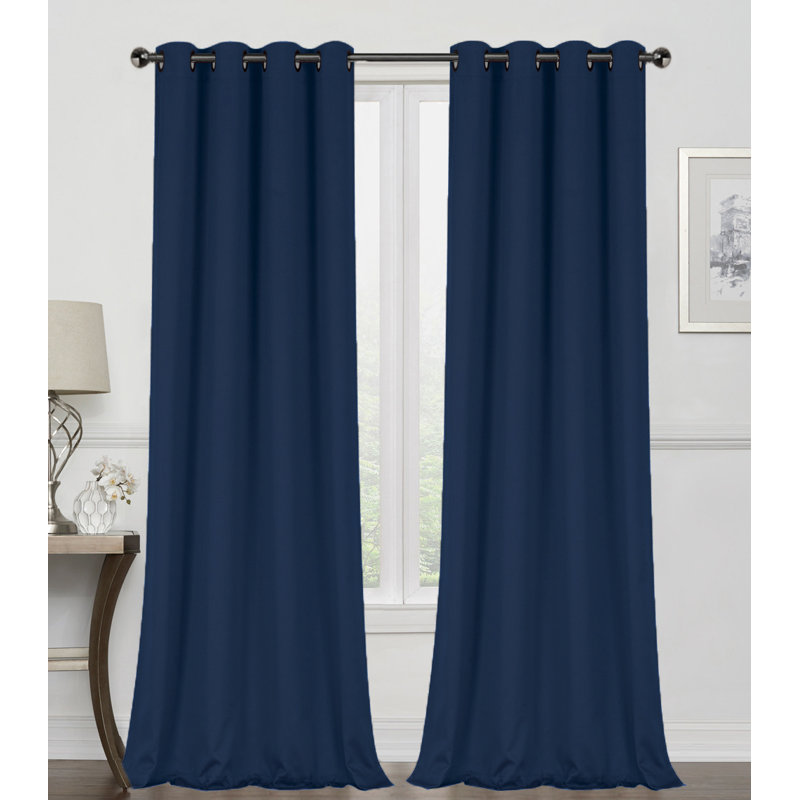 Edmondson Curtain Pair, 50" W x 45" L, Navy