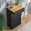 Poubelle en bois manufacturé (10 gallons)-95136786