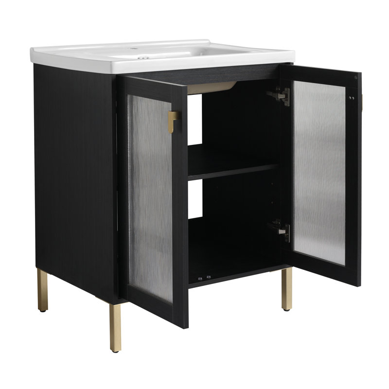 Raylan 28-Inch Freestanding Vanity with Plywood Construction