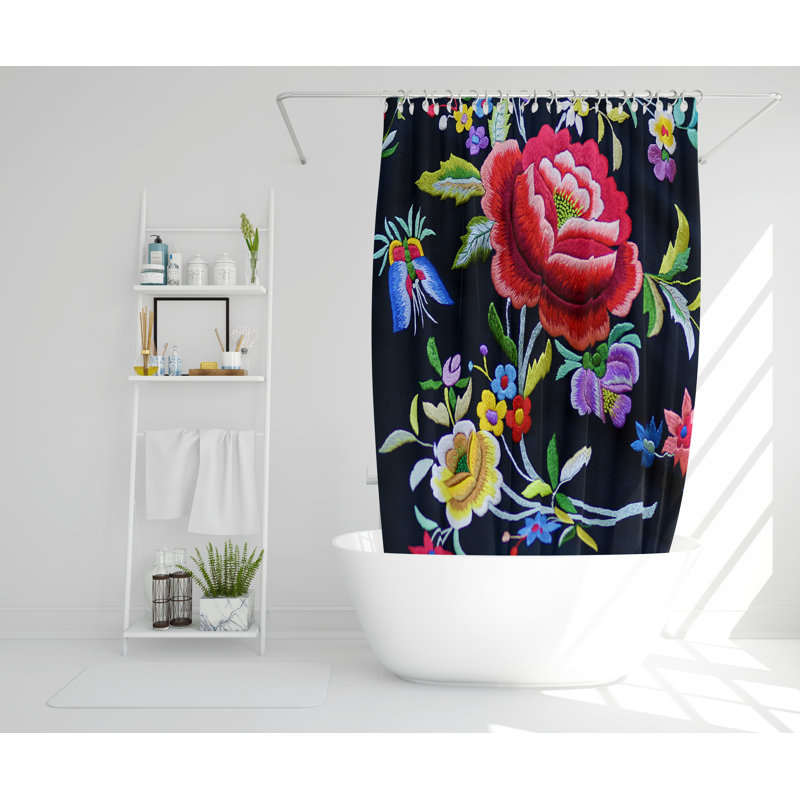 Ebright Polyester Shower Curtain Set, 168cm H x 168cm W