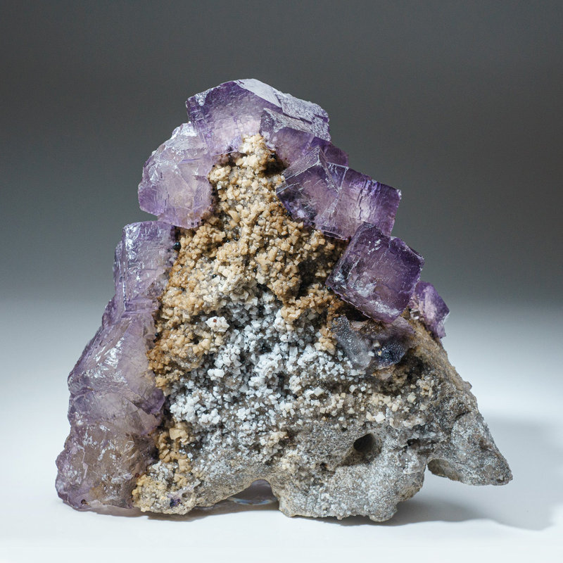 Purple Yellow Fluorite from Elmwood Mine, Carthage, Smith County, Tennessee
