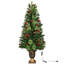 Sapin de Noël artificiel vert avec 40 lumières blanches-209959917