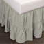 Cappa Linen Pleated Bed Skirt-544084465-544084466