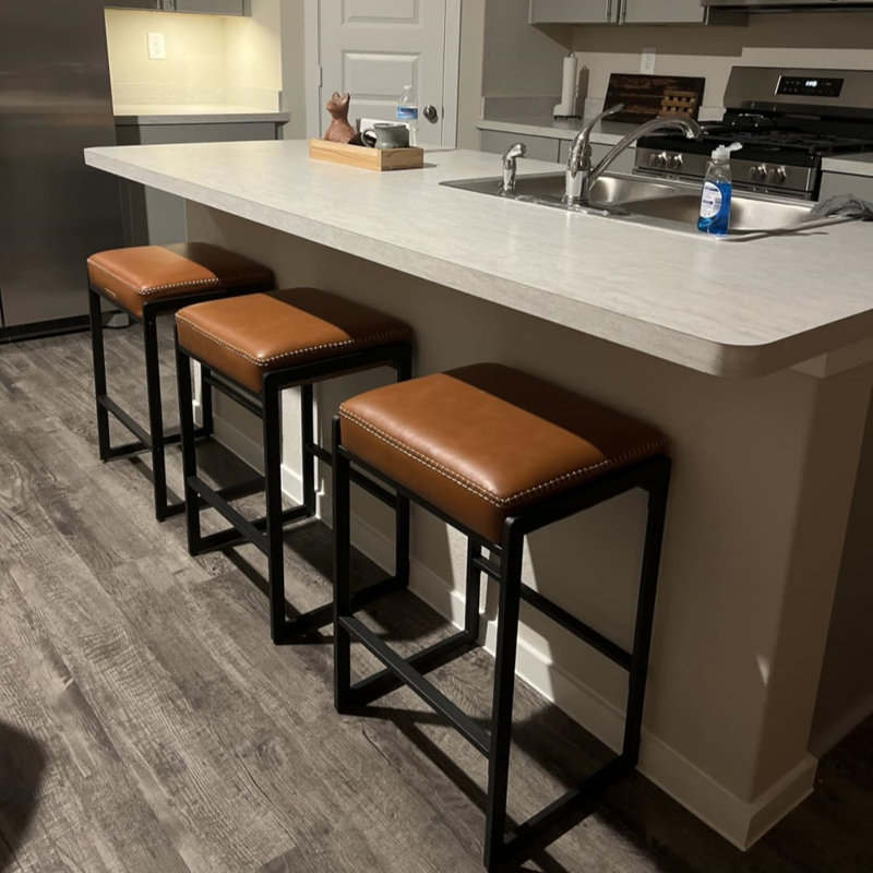 Ensemble de 2 tabourets de bar, hauteur comptoir