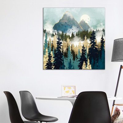 Misty Pines - Print on Canvas