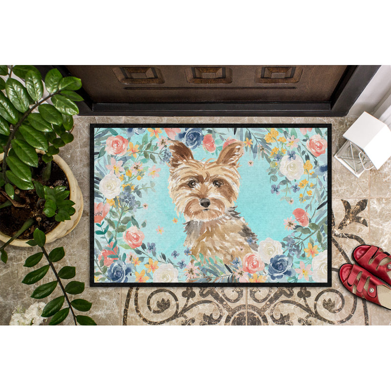 36 po x 24 po tapis de porte extérieur antidérapant Wimer, Yorkie