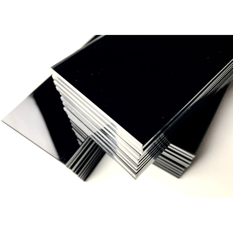 Carrelage mural décoratif de cuisine et de salle de bain Black Edge 3 po x 12 po