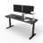 Skyscraper Electric Height Adjustable Standing Desk, Dual Motor and Digital Control with Memory, 72x24, Grey Strand Top with White Frame-765077115-765077067
