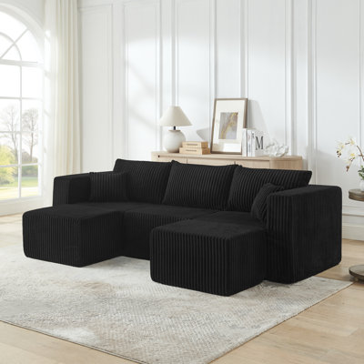 Modern Compact Modular Sectional,Compressed Sofa with Modern Minimalist Style, Comfy Compression Modular Sofa with Space-Saving Efficient Design