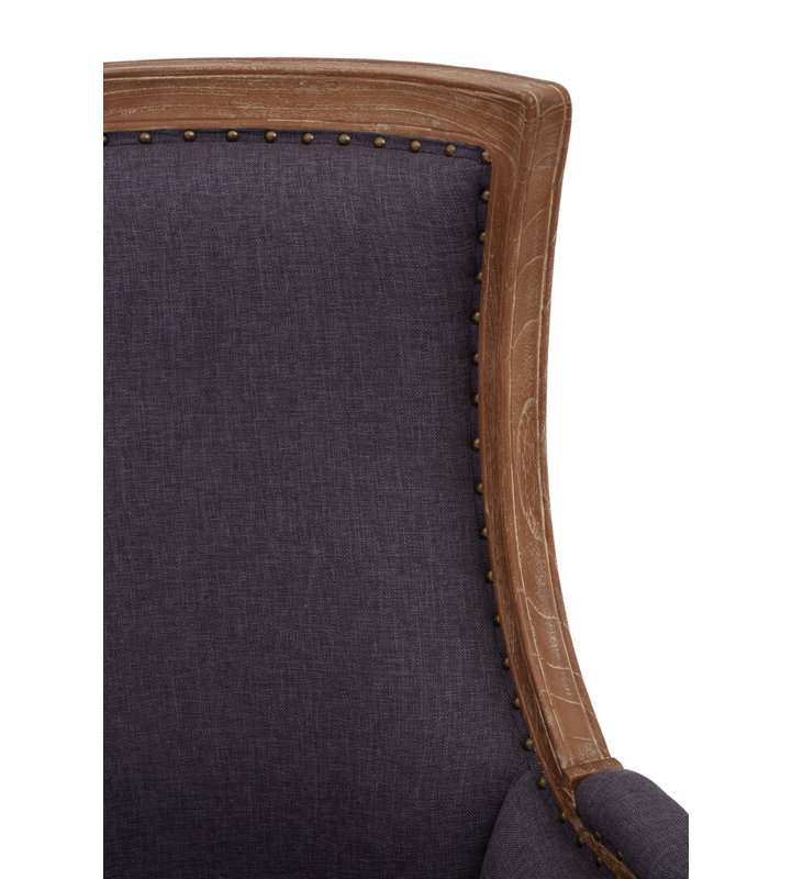 Upholstered Armchair, Graphite Grey