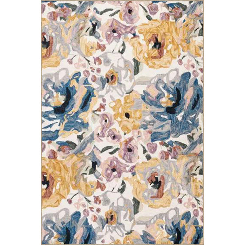 Tapis floral lavable à la machine, Tapis de couloir 2 pi 6 po x 6 pi 7 po inclus